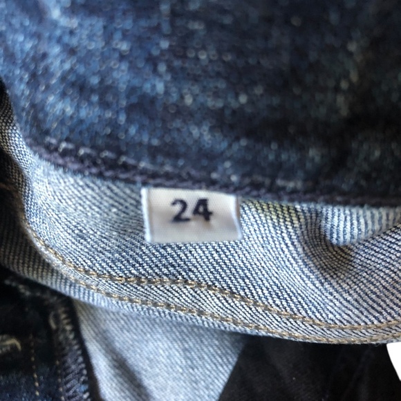 COH Emerson Slim Fit Boyfriend Jeans Medium Wash Ripped Knee Size 24 - Picture 11 of 14